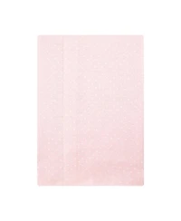 Hudson Baby Girl Cotton Poly Flannel Burp Cloths -Pack, Tiny Rose