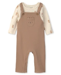 Carter's Baby Boy's Long-Sleeve Top and Overall 2-Piece Set
