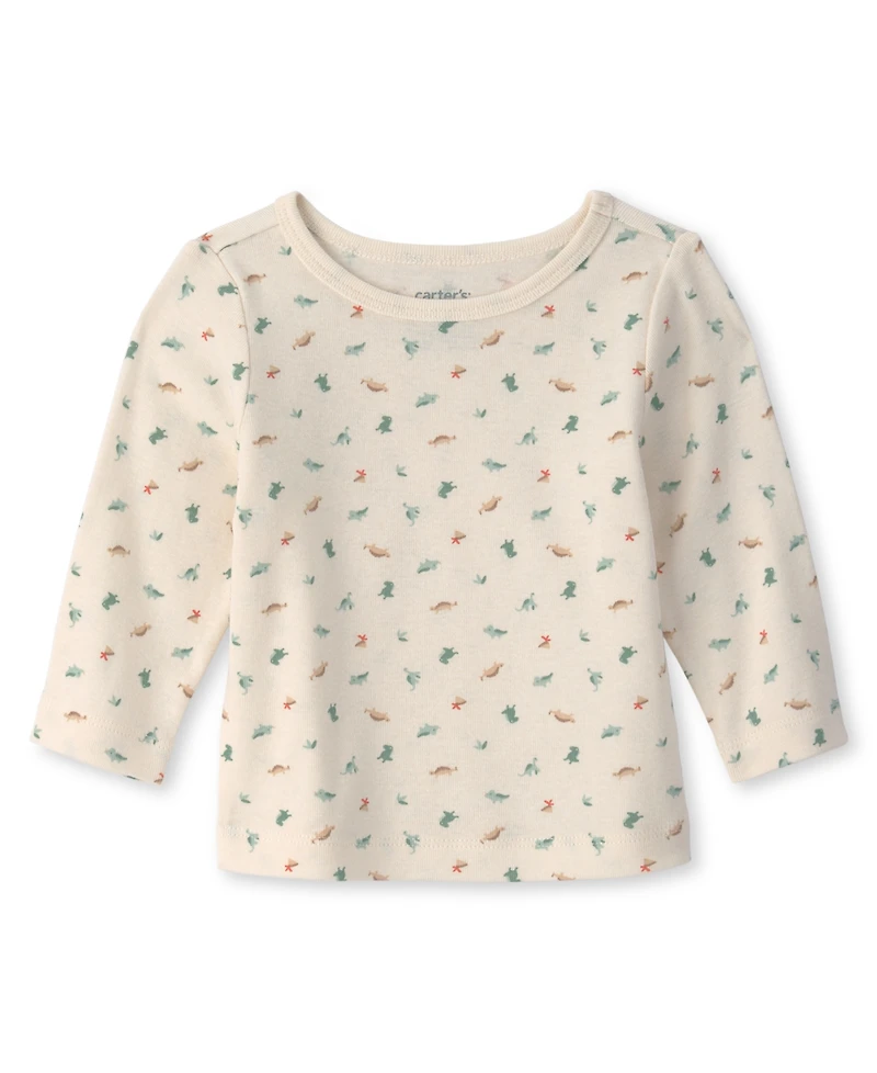 Carter's Baby Boy's Dinosaur Top and Overall 2-Piece Set