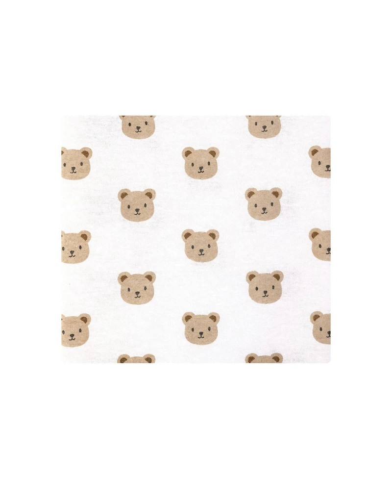 Hudson Baby Infant Cotton Poly Flannel Receiving Blankets Bundle 7-Pack, Cozy Cutie, One Size
