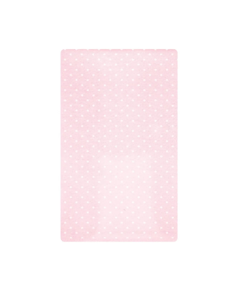 Hudson Baby Girl Cotton Poly Flannel Burp Cloths Bundle 12-Pack, Pink Primrose, One Size