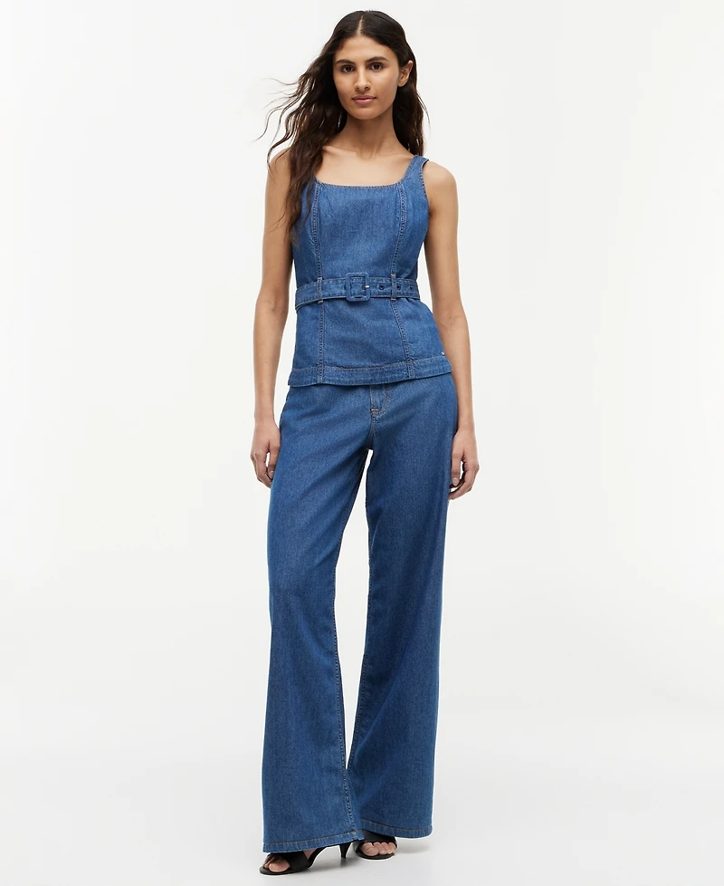 Tommy Hilfiger Women's Belted Sleeveless Top