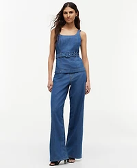 Tommy Hilfiger Women's Belted Sleeveless Top