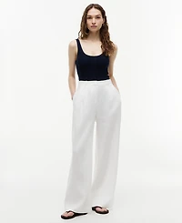 Tommy Hilfiger Women's Cotton Wide-Leg Pants