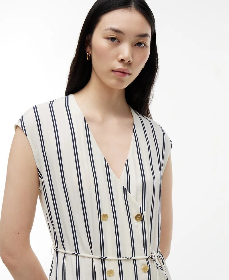 Tommy Hilfiger Women's Nautical Stripe Midi Dress