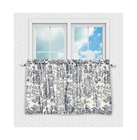 Skl Home Ellis Curtain Victoria Park Toile Design Printed Room Darkening 2-Piece Window Rod Pocket Pair