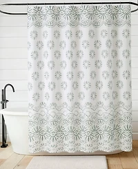 Jessica Simpson Fabric 13-Pc. Shower Curtain Set With Hooks