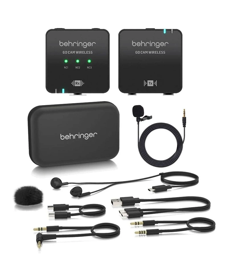 Behringer Go Cam Wireless Digital Clip-On Microphone System for Content Creators