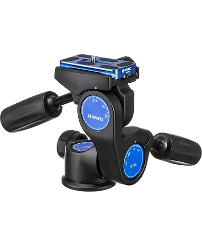 Benro HD3A 3-Way Arca Tripod Head, Holds 26.4 Lbs