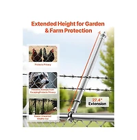 Sugift Chain Link Fence Extensions 18 Packs 27.4" Extension Height