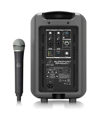 Behringer Europort MPA100BT 2-Way All-in-One Portable 100W Bluetooth Speaker with Wireless Microphone System