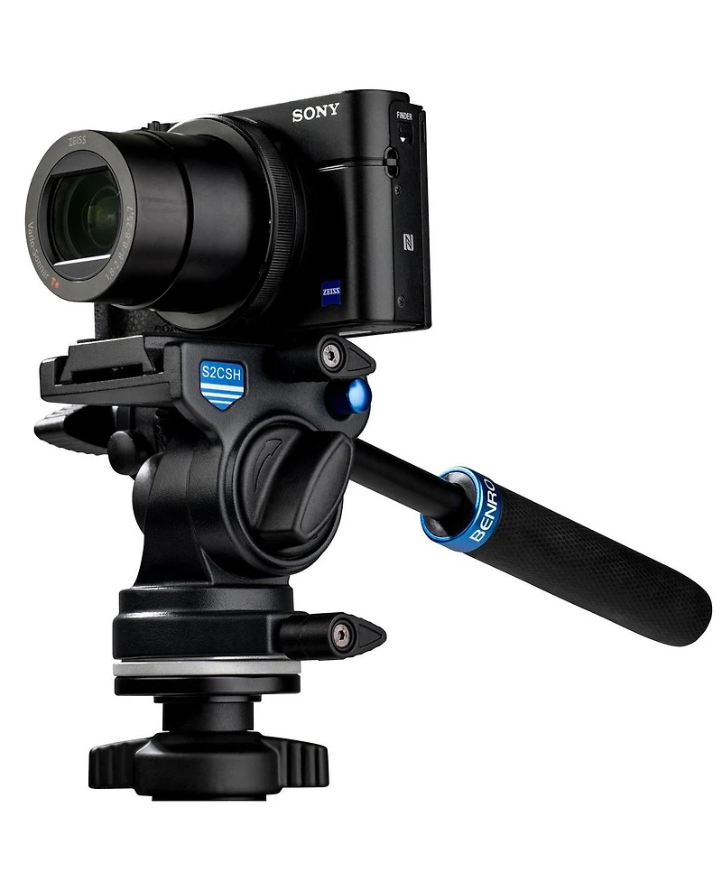 Benro 4-Section Aluminum Slim Video Tripod with S2P Head