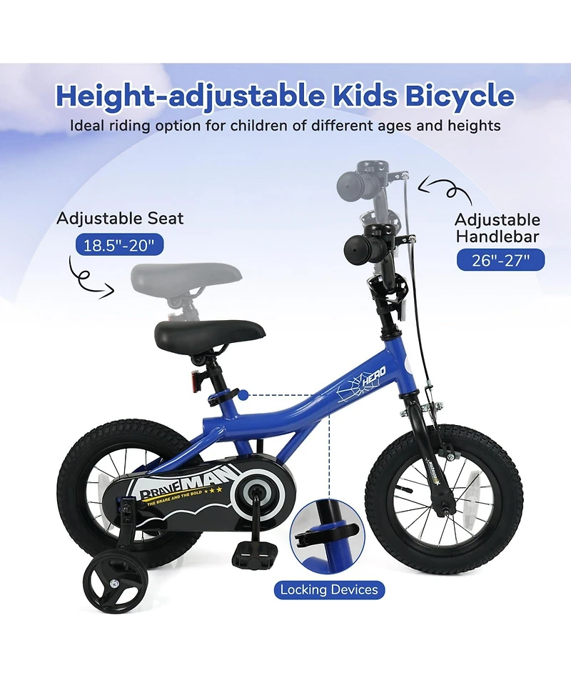 Mecale Kids Bike with Removable Training Wheels