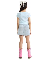 Levi's Girls' 4-6x Denim Parachute Shorts