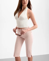 Guess Women's Marilyn Poplin Halter V-Neck Top