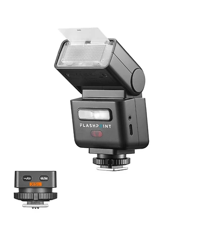 Flashpoint iT32 Compact R2 Ttl Mini Camera Flash with Detachable Magnetic X5-l Interchangeable Hot Shoe Module and Wireless Trigger