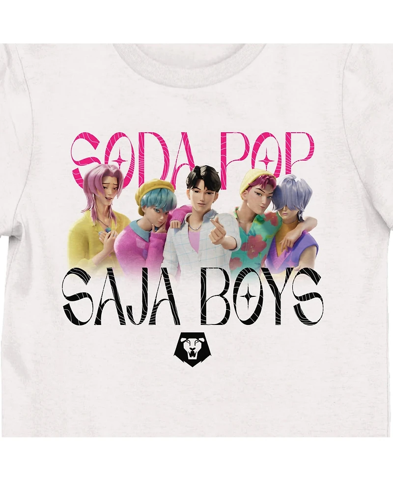 KPop Demon Hunters Big Girls Saja Soda Pop Youth Girl Short Sleeve Tee-Large
