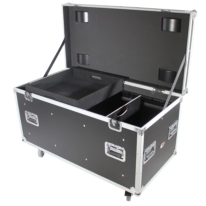 ProX Xs-UTLD1 Large Utility Case with Divider and 4" Caster Wheels