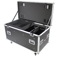 ProX Xs-UTLD1 Large Utility Case with Divider and 4" Caster Wheels