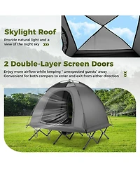 Slickblue Foldable 2 Person Camping Cot Tent Off Ground Combo Adults