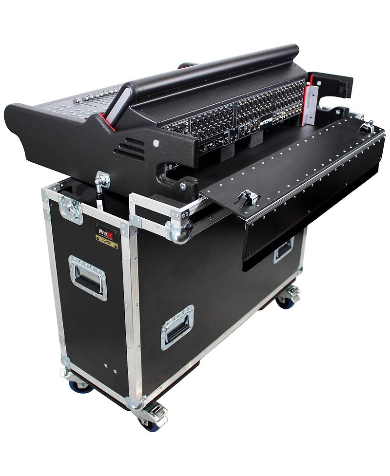 ProX Xzf-MIDM32 Flip-Ready Easy Retracting Hydraulic Lift Case for Midas M32 Console