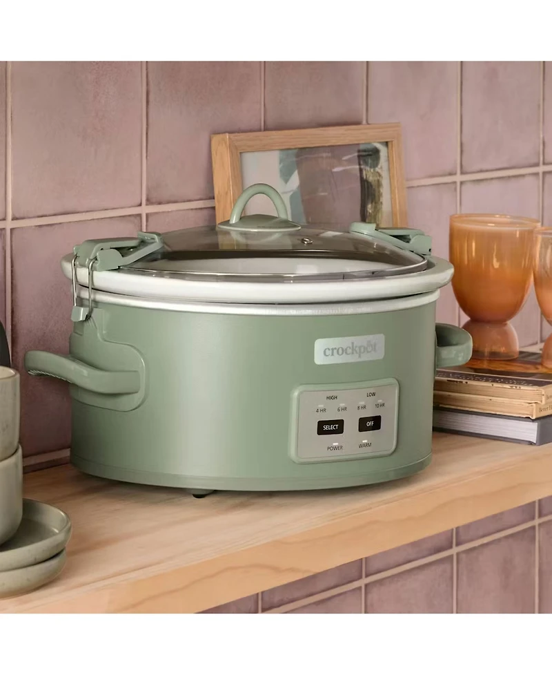 Crock Pot Cook and Carry Programmable Slow Cooker with Locking Lid