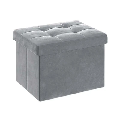 Slickblue Multi Use Foldable Ottoman with Storage for Home and Dorm Use