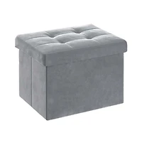 Slickblue Multi Use Foldable Ottoman with Storage for Home and Dorm Use