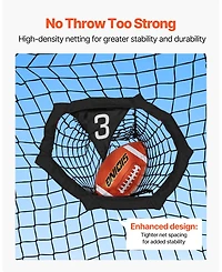 Mecale 6 x 6 Ft Football Throwing Net with 5 Pockets