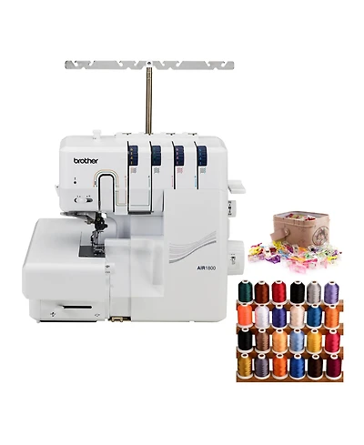 Brother AIR1800 Air Serger with Jet Air Threading with Sewing Clip Bundle