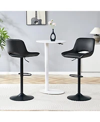 flynama Modern Swivel Adjustable Bar Stools Set of 2, 250 Lbs Capacity