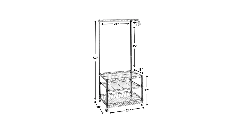 DormCo Suprima Portable Mini Fridge Organizer