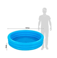 Gnuadz 58"x13" Inflatable Kiddie Pool Ages 2