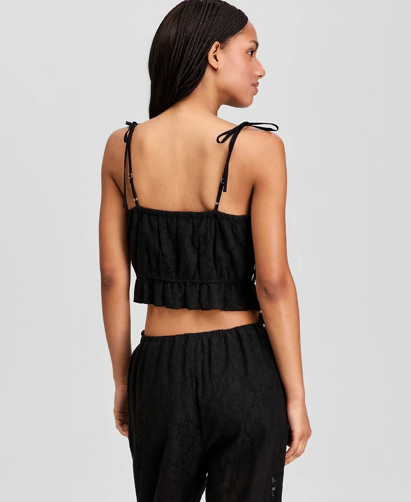 And Now This Women's Ribbon Trim Lace Tank, Macy's Exclusive