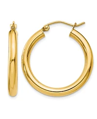 Macy's Round Hoop Earrings in 18k Yellow Gold