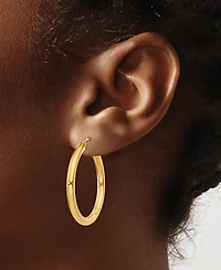 Macy's Round Hoop Earrings in 18k Yellow Gold