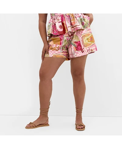 City Chic Women's Isabel Print Short