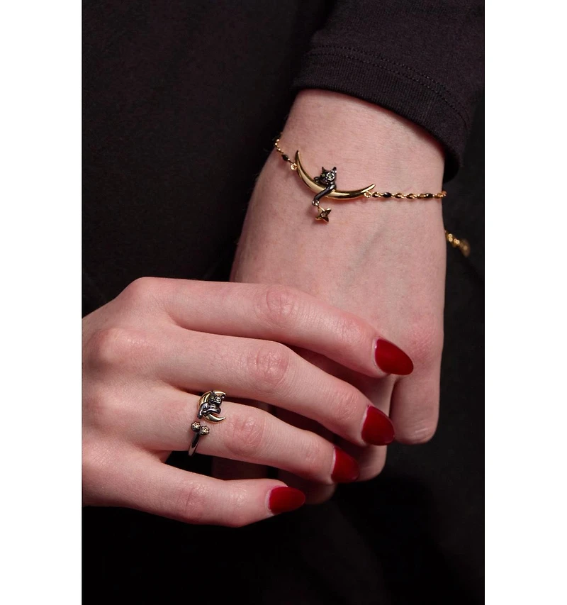 Alex and Ani Celestial Cat Open Ring