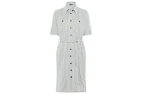 Olsen Women's Seersucker Shirt Dress