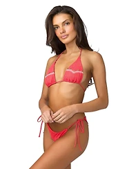 Beach Bunny Swimwear Women's Andy Tie-Side Skimpy Bottom