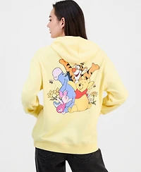Disney Juniors' Pooh Screenprint Long-Sleeve Hoodie