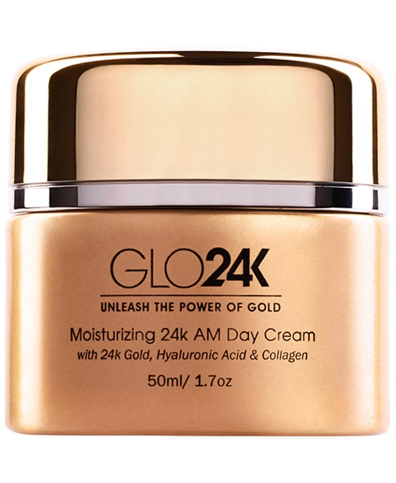 GLO24K Neck & Face Led Beauty Massager + 24k Moisturizing Day Cream.