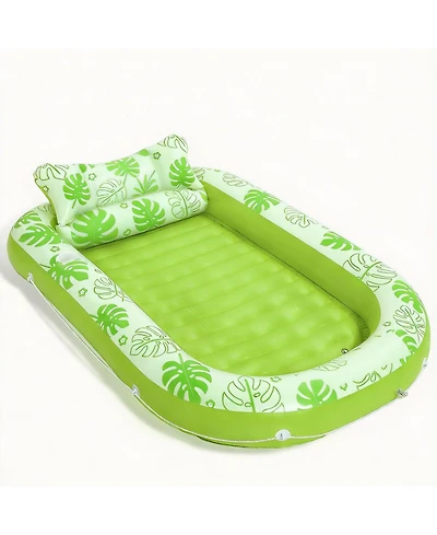 Gnuadz Inflatable Tanning Pool Lounger Float Pillow Sunbathing Bed 71"x47"