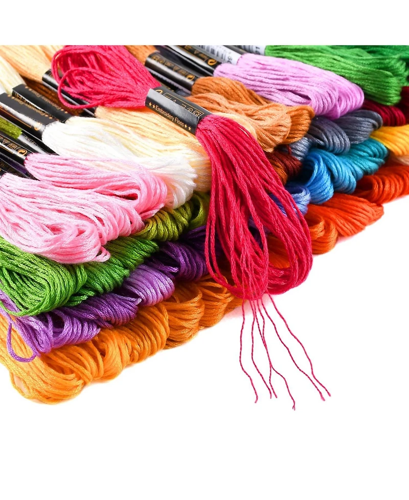 Gnuadz Embroidery Floss Kit 130 Skeins Friendship Bracelet Thread Cross Stitch Yarn