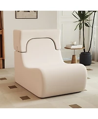 Gouun Ergonomic Floor Chair Lazy Sofa with Detachable Headrest