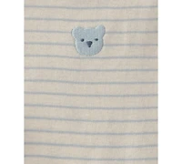 Carter's Baby Boys' Bear Terry Cardigan, bodysuit and pants, 3-Piece Set