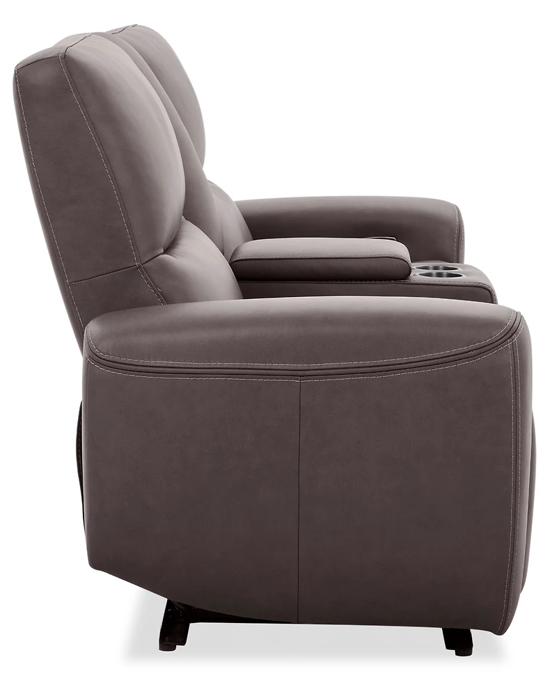 Symond 3-Piece Leather 2 Power Motion Sofa