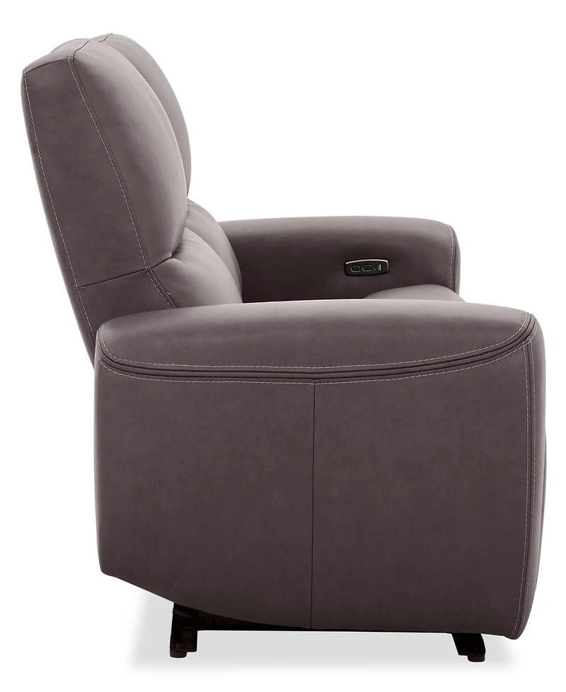 Symond 2-Piece Leather 2 Power Motion Sofa