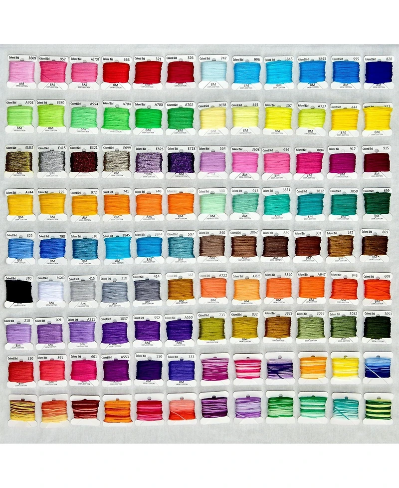 Gnuadz Embroidery Floss Bracelet Thread Organizer Box 108 Colors