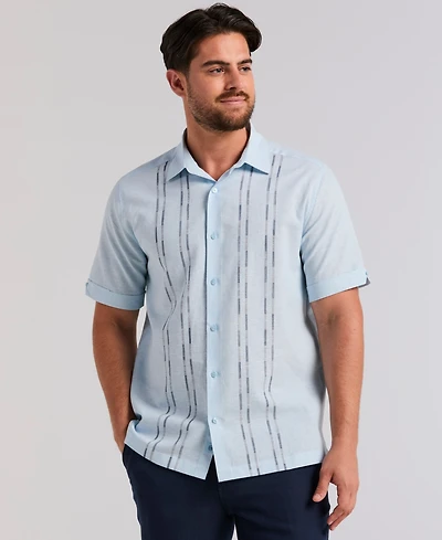 Cubavera Men's Dobby Panels Shirt